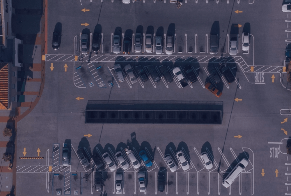 Shopping mall satellite imagery